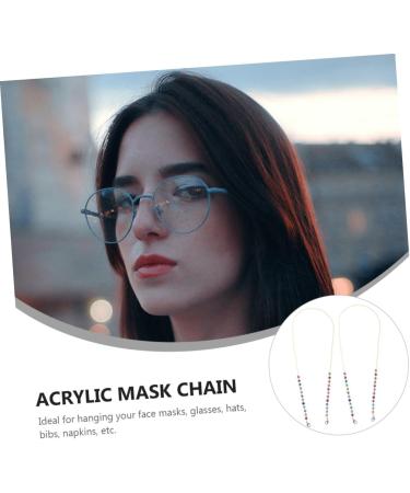 Shop Gatuida 4pcs Mask Anti-Drop Chain Shot Glasses Beads - Durable Polymer Clay Multipurpose for Kids | International Shipping Available - Buy Online on GoSupps.com