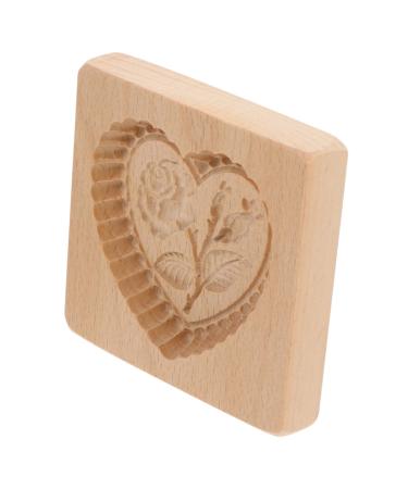 1pc Biscuit Mold Biscuits Embossing Baking Tool Creative Cookie Mold Biscuit Baking Mold Kitchen Cookie Mold Fondant Mold Kitchen Utensil Modeling Log Kitchen Supplies 10X10X2CM Rose