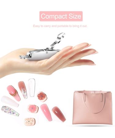 Stainless Steel Nail Clipper for Acrylic Nails - Portable Tip Cutter for False Nails, Art Extensions - Manicure Salon Home DIY Tool - Buy Online on GoSupps.com