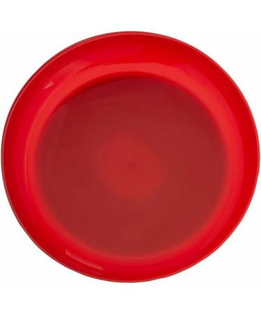 Sammons Preston Red Round Scoop Dish - Unbreakable 8 Scooper Bowl for Elderly & Disabled - Non-Skid Rubber Bottom for Independent Eating - Buy Online on GoSupps.com