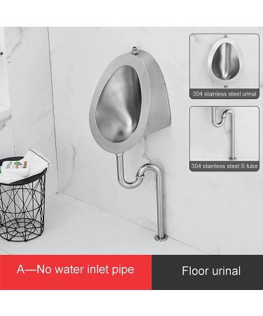 Household Items Stainless Steel Wall-Mounted Urinal Men's Urinal Public Toilet Urinal with Stainless Steel S Tube Suitable for Schools Prisons Hospitals Shopping Malls S - Buy Online on GoSupps.com