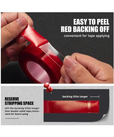 VERSAF Double Sided Tape Heavy Duty - 1/2 10'Â Acrylic Strong Adhesive Removable Double Sided Mounting Tape Clear for Carpet Fix/Home Office Wall/DIY Crafts/Poster/LED Lights/Car Glass Decor - Buy Online on GoSupps.com