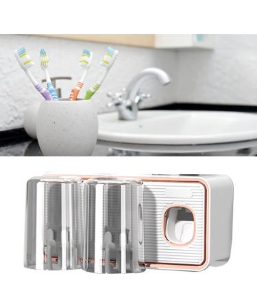 Tyenaza Toothbrush Caddy | Drill-Free Toothbrush Storage Rack with Automatic Toothpaste Pump | White | International Shipping Available - Buy Online on GoSupps.com