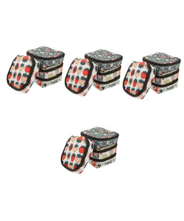 Healifty Make Up Container 16 pcs Aunt Organizer Flower Large Teen Tampons Outdoor Multi-function Zipper Change Pads Pattern Cute Mini Women Container Bag Travel First Decorative Period Bag