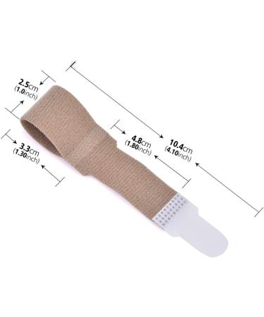 Toe Straightener Brace for Hammer Toes & Broken Toes | Superior Splint & Wrap for Men & Women - 1 Pair (Tan - Buy Online on GoSupps.com