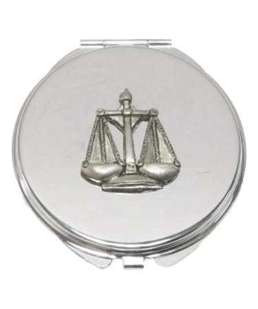 Libra Scales Compact Mirror Handbag Gift With Free Engraving 219