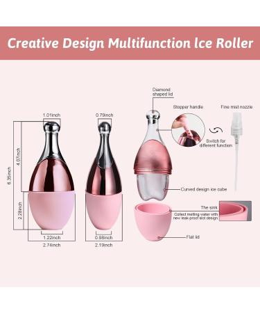 Oneleaf Spray Ice Cube Roller Bottle - Calms Skin Relaxes Muscles Relieves Pain (Toothache) - Pink | International Shipping Available - Buy Online on GoSupps.com