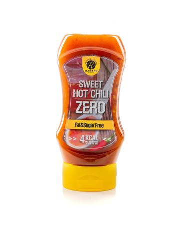 Rabeko Zero Sauce - Sweet Hot Chili 1 x 350 ml Sugar and Fat-Free- Healthy Low Carb Products Calorie Reduced Fat for Salad French Fries Burgers Grill - Gluten and Lactose Free