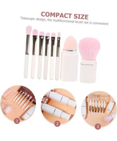 Beavorty 2 Sets Makeup Brush Set Powder Applicator Facial Sponges Makeup Tool Bronzer Powder Makeup Applicator Face Beauty Tools Face Makeup Brush Travel White Eye Shadow Plastic Make up - Buy Online on GoSupps.com