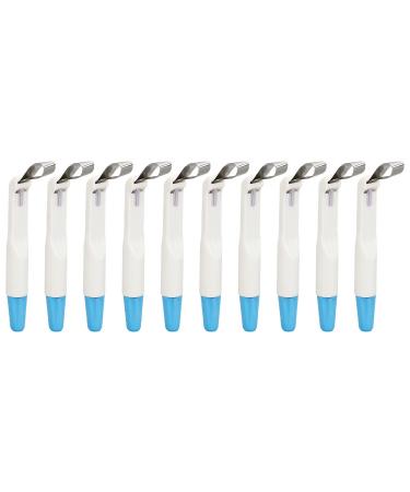 10Pcs Dental Matrix Bands Tooth Contact Matrix Bands Sectional Contoured Metal Matrices for Dental Refinement Contouring(blue)