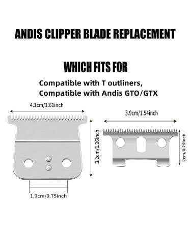 2 Pack Replacement Blades for Andis GTX/GTO T Outliners Trimmer - Model #04710/04521 - Buy Online on GoSupps.com