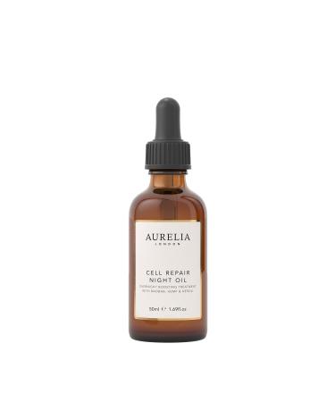 Cell Repair Night Oil | Overnight Boosting Treatment | Repair Hydrate and Renew with Baobab and Neroli | Made from Natural ingredients | Aurelia London 50ml 50 ml (Pack of 1)