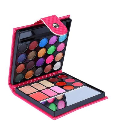 32 Colors Eyeshadow Palette - Professional Makeup Kit with Blush Rouge Face Powder & Lip Gloss - Perfect for Daily Use - Buy Online on GoSupps.com