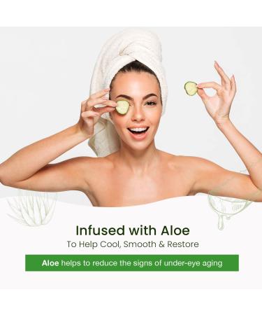 Cucumber & Aloe Under Eye Patches - Diminish Dark Circles & Puffiness - Anti-Aging, Cooling & Soothing Pads - Cruelty-Free Korean Skincare - 5 Pairs - Buy Online on GoSupps.com