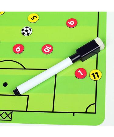 Football Coaching Board Tactical Magnetic Kit with Marker Pen and Zipper Bag - Buy Online on GoSupps.com