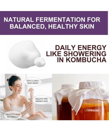 Kombucha Glass-Skin Moisturizing Body Wash K-Beauty Fermented soybean barley Pear Juice Pomegranates 12 Vitamins Nurishing Cleansing 16.9 fl.oz No Silicone.Rich micro-foam gently cleanses - Buy Online on GoSupps.com