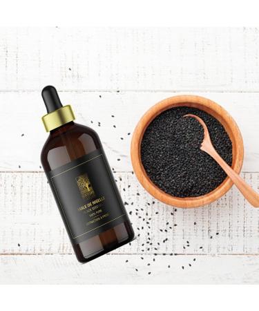 S.A Pure Nigella Oil Cold Pressed -100 ml - Nigella Oil Food and Cosmetic Oil 100% Pure and Natural Moroccan Black Seed Oil Care for Hair Face Body - Buy Online on GoSupps.com