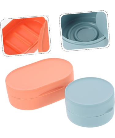 Ciieeo 14 Pcs Boxes Soap Box Vessel Sink Soap Case Counter Sink Soap Dishes Sink Soap Pad Shower Removable Soap Drainers Water Drain Soap Portable Wash Sink Travel Multipurpose Sponge Abs - Buy Online on GoSupps.com