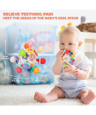 BPA-Free Baby Teething Toys for Babies 0-12 Months | Teething Relief Soft Chew Toy - Buy Online on GoSupps.com