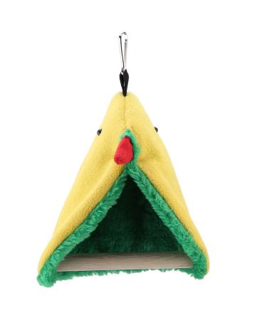 Parrot standing perch hanging triangle hammock bird cage hanging bed plush tent toys for birds parrots nymphensittish little conurs nests