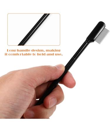 Beaupretty 1set Supplies Shaping Applicator Multipurpose Stainless with Comb Eyelashes Storage Steel Handle Shaper Long Practical Eyelash Eyebrow Men Bag Metal for Grooming Girl Travel Tools 15x1.8cm Black - Buy Online on GoSupps.com