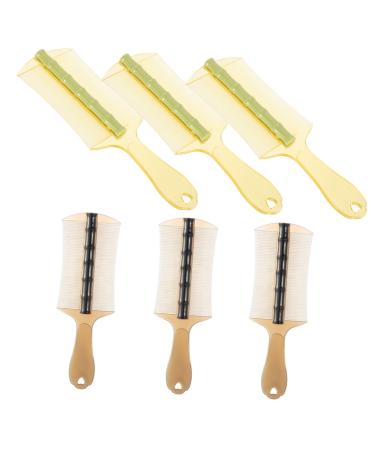 VALICLUD 6pi ces Peigne Anti-poux Et Pellicules Dents Super Denses Double Face Avec Manche Long Ergonomique Pour Cheveux Fins Gar on Fille Adultes Chiens Et Chats Plastique Robuste Noir Et