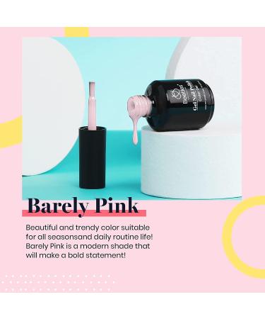 Barely Pink Beetles Gel Polish 15ml | Soak Off LED Nail Lamp Gel for Manicure | DIY Home Solid Gel for Nail Art | Pink Christmas Decor 3001-Barely Pink - Buy Online on GoSupps.com