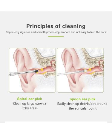 Derlaier Ear Pick Earwax Removal Kit  Stainless Steel Ear Cleans Tool Set  Ear Curette Ear Wax Remover Tool with a Small Cleaning Brush and Storage Box  Silver  6 Pcs. - Buy Online on GoSupps.com
