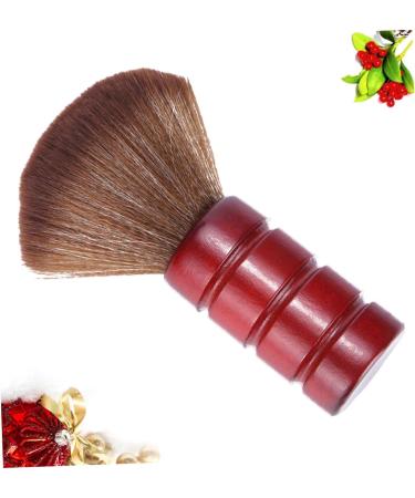 DOITOOL Barber Tools Hair Cutting Hairdressing Brush Large Barber Brush Barber Face Brush Wooden Handle Brush Duster Hairstyling Tool Red Neck Hair Brush Bamboo - Buy Online on GoSupps.com