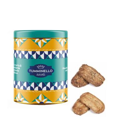 TUMMINELLO Tumminello | Soft Sweets Modica IGP Chocolate | Soft almond cantucci | Alfeo metal tin with soft Sicilian candies