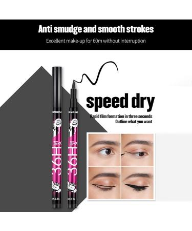 Eyeliner & Mascara Set with Eyebrow Pencil | All-in-One Eyes Kit for Beginners | Durable 3-Piece Natural Eye Makeup Red - Buy Online on GoSupps.com