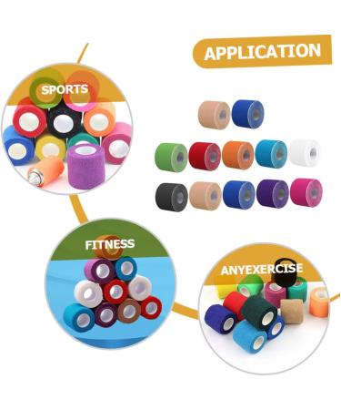 Healeved 24 Rolls Sports Tape - Self-Adherent Muscle Tape for Fitness | Non-Woven Elastic Adhesive Wrap for Injury Prevention - Buy Online on GoSupps.com