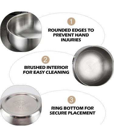 GYOTUU Stainless Steel Shaving Bowl with Lid - 4.3 Round Metal Bowl for Shaving Soap & Cream - Perfect for Men - Durable & Multipurpose - Buy Online on GoSupps.com