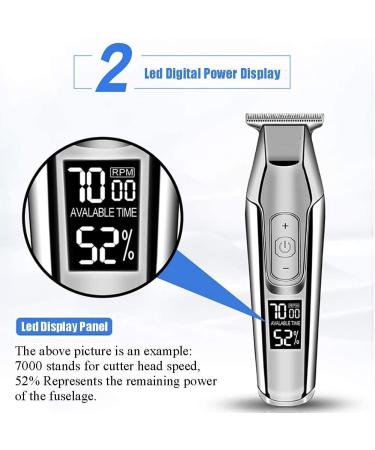 Professional Hair Clippers for Men | Adjustable Speed Beard Trimmer & Digital Razor | Best Carving Clippers for Precision Cutting - Buy Online on GoSupps.com
