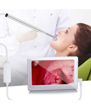 QIYUDS Ear Wax Removal Tool 3.9mm HD Ear Wax Removal Otoscope with 6 LED Lights Endoscope Ear Tip 4.3 Inch Screen Children Adult Ear Wax Removal Tool - Buy Online on GoSupps.com