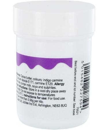 Colour Splash Additions Chocolate Colour | Violet Cocoa Butter For Cake Decorations Truffles Chocolates | Chocolate Paint - 30g - Buy Online on GoSupps.com
