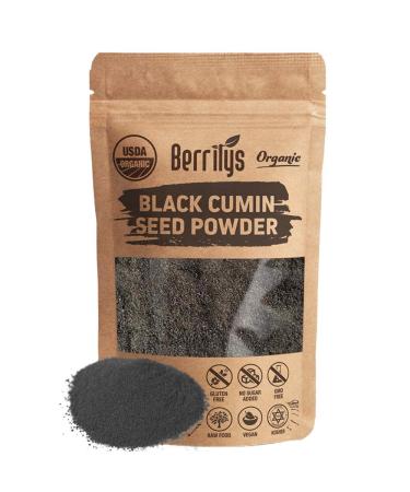 Organic Black Seed Powder, Ground, 16oz, Also Known As Nigella Sativa, Kalonji, Black Cumin Seed, Great for Baking and Bread Making