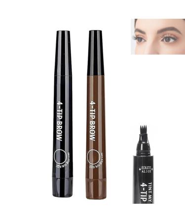 Lightsbetter Waterproof Brow Pen Tint My 4 Tip Brow Waterproof Lightsbetter Eyebrow Precisely My Brow Pencil Natural Precise 4 Point Eyebrow Pencil (02+05)