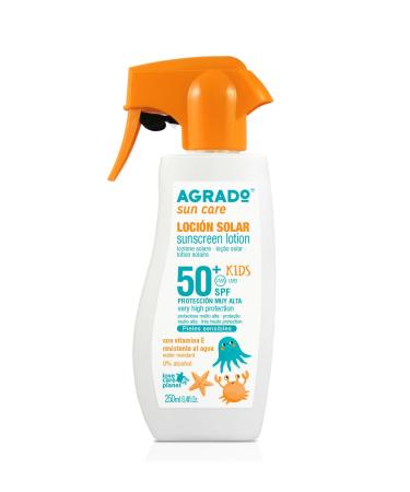 AGRADO AGRADO LOCION SOLAR SPF50+ KIDS PISTOL