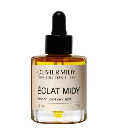 Olivier Midy ECLAT MIDY Anti-Aging Facial Oil with Santal for Glowing Skin | Hydrate Brighten and Restore with Multi-Correctional Face Oil in Serum Hybrid | Vegan Genderless 1.7 oz / 50ML