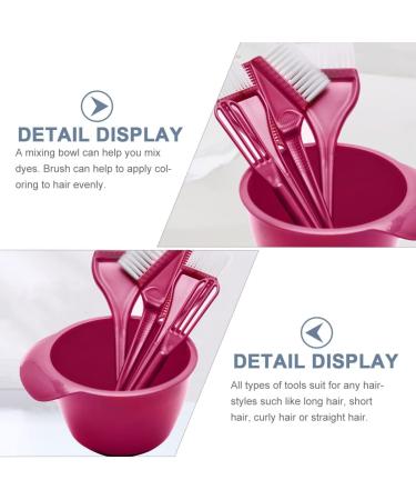 Lurrose 1 Set hairdressing tool tint color mixing bowl hair colorist tool kit Salon Hair Dyeing Kit hair color bowl hair coloring bowl DIY hair dye coloring kit household Toolkit abs - Buy Online on GoSupps.com