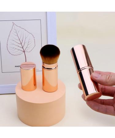 UNIMEIX Retractable Kabuki Makeup Brush for Liquid and Powder Cosmetics - Gold, 1 Pack - Buy Online on GoSupps.com