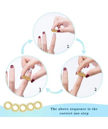 Norhogo 7-Piece Acupressure Ring Set | Finger & Wrist Massage Rings for Stress Relief & Improved Blood Flow - Buy Online on GoSupps.com
