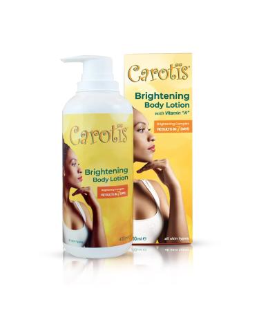 Carotis  Skin Brightening Lotion - 13.5 Fl oz / 400ml |For Body  Knees  Elbows  Hands  with Carrot Oil and Vitamin A