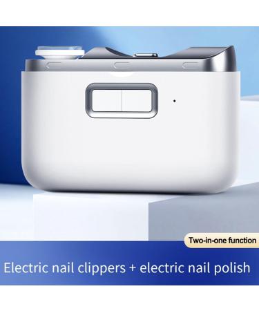 2-in-1 Electric Nail Trimmer with LED Light and Automatic Debris Collection Easy Operation Suitable for All Ages - Buy Online on GoSupps.com