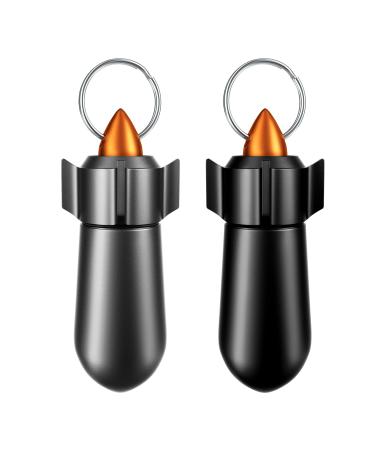 2 Packs Pill Keychain Pill Case Waterproof Pill Holder Portable Pill Container Aluminum Alloy Single Chamber Small Pocket Pill Box for Purse Backpack Medicine Bottle EDC for Outdoor Travel - Buy Online on GoSupps.com