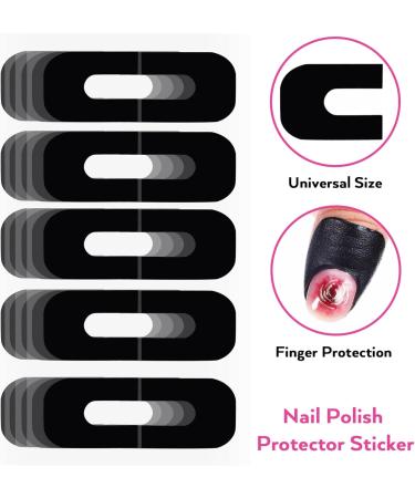 Healeved 100 Sheets protective case Nail Polish Guard Anti-spill stickers Nail Polish Protector patch protector Nail Tape safety mask Silica gel 3.00X2.50X0.10CM As Shown - Buy Online on GoSupps.com