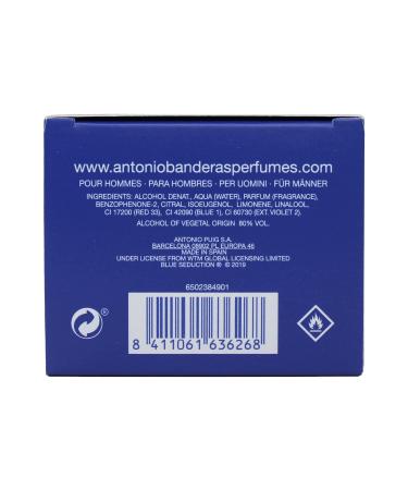 Blue Seduction by Antonio Banderas Eau De Toilette Spray 3.4 oz for Men 3.4 Fl Oz (Pack of 1) - Buy Online on GoSupps.com