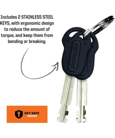 Kryptonite Keeper Mini-6 Bicycle Lock - Compact & Secure 8.3x15.2cm Black | International Shipping Available - Buy Online on GoSupps.com