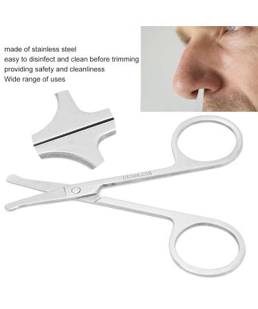 Professional Nose Hair Scissors - Stainless Steel Round Safety Tip Grooming Scissors for Men | Moustache Beard Eyebrow Trimmer - Buy Online on GoSupps.com